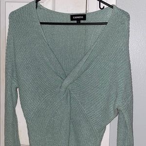 NEVER WORN TEAL KNOT SWEATER !